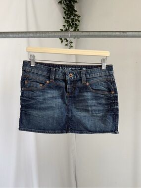 Vintage guess lowrise denim mini skirt